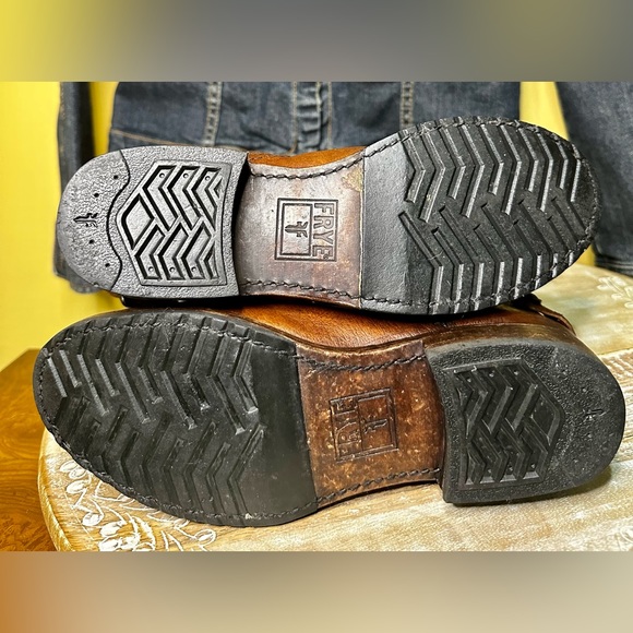 EUC Frye “Veronica” Backzip Leather Boots with Buckles and Snap Details Size 7.5 - Picture 13 of 14